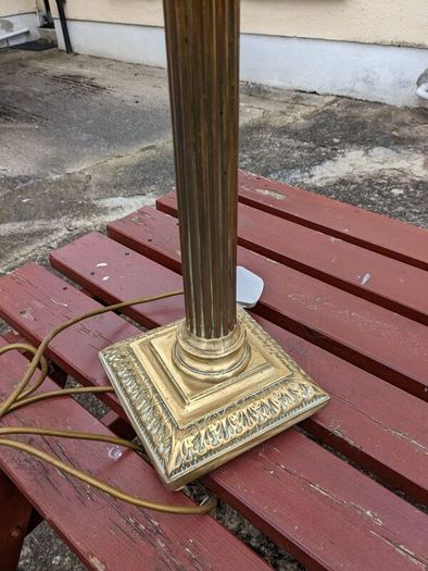 Brass table lamp