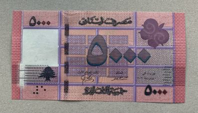 Lebanon 5000 Livres Banknote