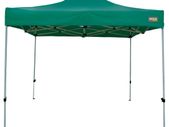 Gazebo Pop Up Foldable Adjustable Height Steel Polyester 420d Oxford Green 300 X 320 X 300 Cm