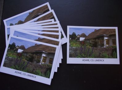 Lot of 10 new Irish postcards.  'Adare, County Limerick'