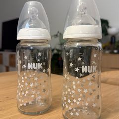 Baby bottles (2x) - Nuk - Glass Bottles