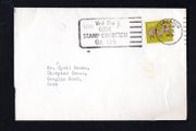 1973 Ireland Visit The Cork Stamps Exhibition October 13th Slogan tying 5p Gerl definitive stamp on plain cover. Cork cancel of 5 October 1973