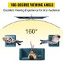 Tripod Projector Screen with Stand 110inch 16:9 4K HD Projection Screen Stand Wrinkle-Free Height Adjustable Portable Screen for Projector Indoor & Outdoor for Movie, Home Cinema, Gaming, Office Image 3