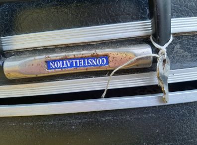 vintage 60's hardbody suitcase with original key