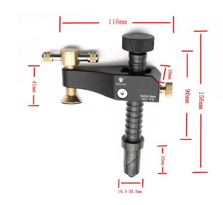BRAND NEW Woodworking Desktop Surface Fixing Clamp Aluminum Alloy Table Hold Down Clamp DIY Fixing Clip Practical for 19/20mm Hole