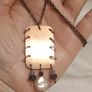 Handmade Copper Necklace with Natural Stones Image 5