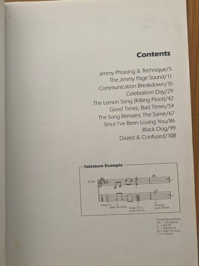 Led Zeppelin Jimmy Page Guitar Tab