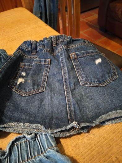 3 girls Denim Skirts.