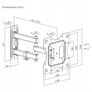 TV Wall Mount Bracket Tilt Swivel Full Motion 23-43" Image 2