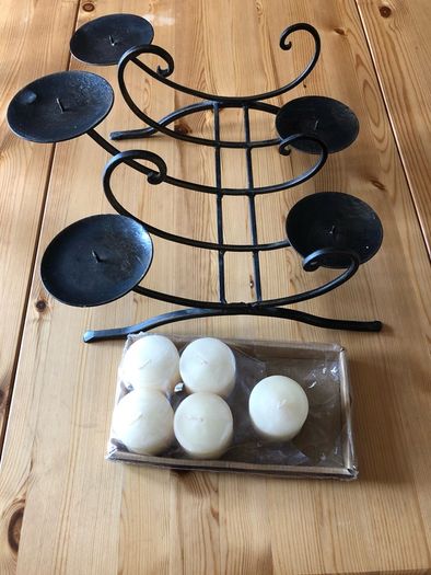 Metal 5 candle holder
