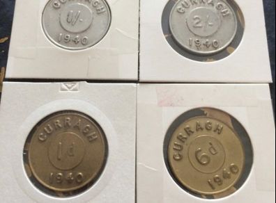 Set of Four Curragh Camp Token