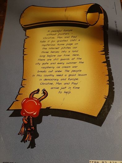collectable a comic for young people on a peaceful Europe without frontiers
