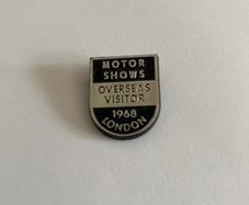 Vintage  Motor Show 1968 London Badge