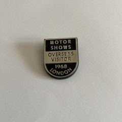 Vintage  Motor Show 1968 London Badge