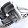 Vintage Estate Sterling Silver 925 Bow Ring (size P1/2 - 5g) Image 6