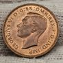 Great Britain 1945 1/4d Farthing Beautiful Uncirculated Red Image 2