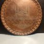 Antique 8" Taj Mahal Ornate Copper Tray Image 2