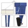 3x3m Popup Gazebo Marquee Party Tent Pavilion Blue with 4 Sides Image 5