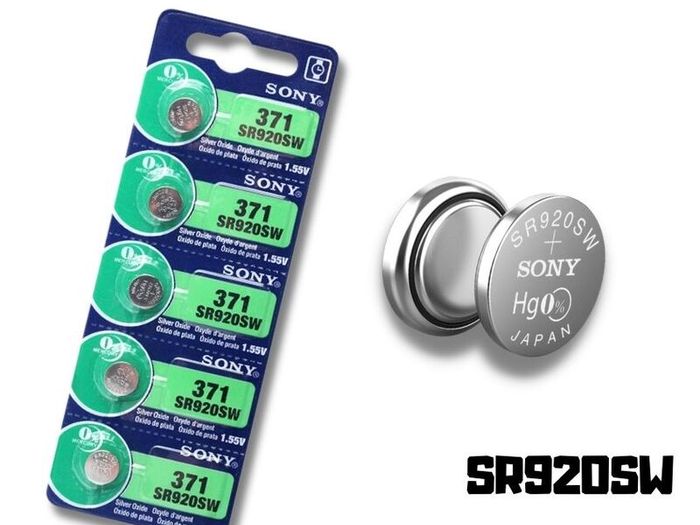 SONY SR920SW 371 AG6 1.55V Alkaline Watch Batteries  5pcs