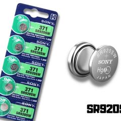SONY SR920SW 371 AG6 1.55V Alkaline Watch Batteries  5pcs
