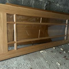 Oak Door with Clear Bevelled glass