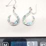 Vintage Sterling Silver Abalone Earrings Image 8