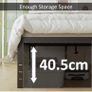 King Size Bed Frame 5ft with Curved Headboard, Heavy Duty Image 7