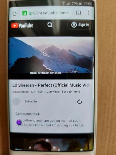 Samsung Galaxy S6 Edge, Model SN-G925F, 64GB, in excellent cosmetic condition