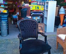 Vintage Baroque-style armchair