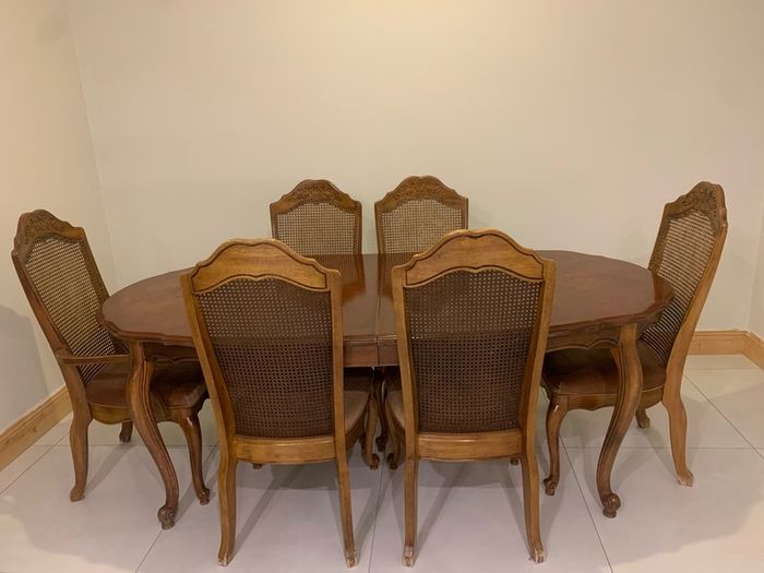 Dining table and chairs