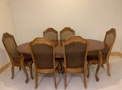 Dining table and chairs