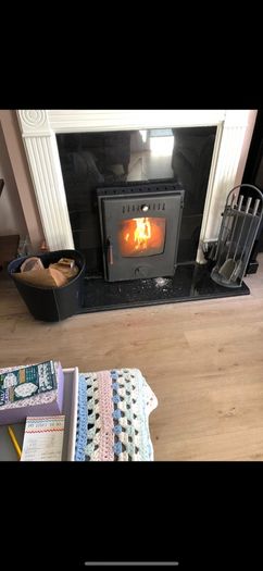 Yola fire door stove used needs TLC and replacement glass