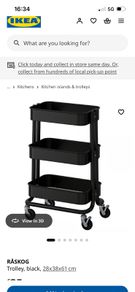 ikea RASKOG Trolley, black
