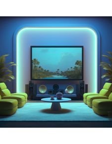 Neon Govee SmartLED Neon Strip 5m, Cuttable, 4300 lm, Music Sync, App Compatible with Alexa, Google Home, Siri, RGB Colours