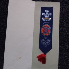 Royal Wedding Charles and Lady Diana, Souvenir Woven Silk Bookmark, 1981