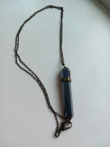 Pyrite crystal necklace