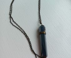 Pyrite crystal necklace
