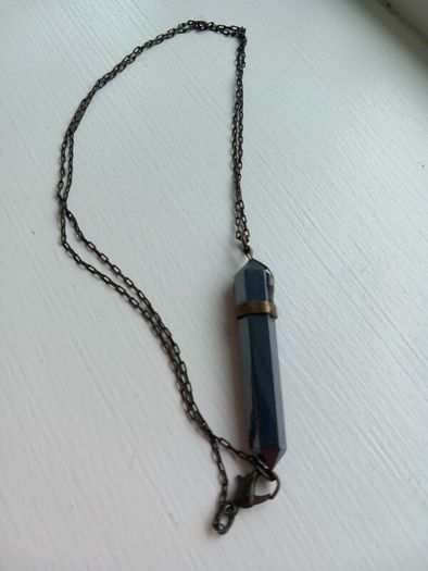 Pyrite crystal necklace