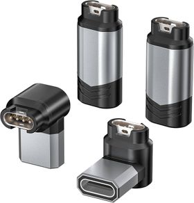 USB C to Garmin Watch Charger Adapter 4Pack,Type C Cable Charging Converter for Fenix 8 E 7 7S 7X 6 5 Plus,Forerunner 570 970 165 265 965 955,Vivoactive 6 5,Venu x1,Tactix 8,Quatix 8 7,Approach