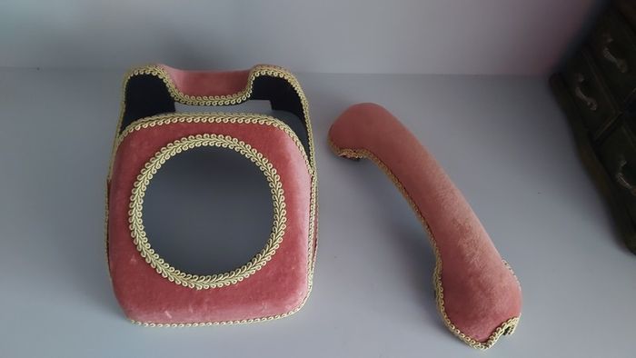 Vintage brocade telephone cover
