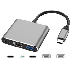 3 Port USB C Hub HDMI USB 3.0 Charging for Apple and Samsung