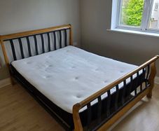 Sleigh Bed and Mattress