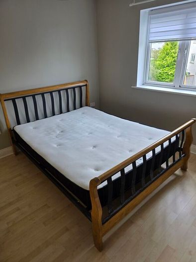 Sleigh Bed and Mattress
