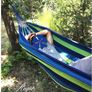 _Outdoor Camping Hammock, Outdoor Portable Canvas, 200Kg Capacity Lightweight with Carry Bag for Beach and Beach Hiking Image 5