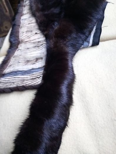 Mink Piece, Dk. Brown 72" Length (Genuine Fur)
