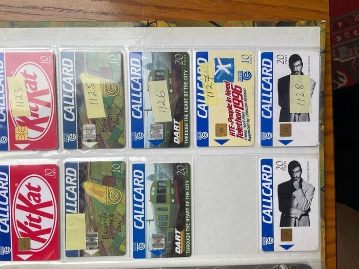 Vintage collectible cards call cards Irish at 1 euro each postage extra 1.50 per envelope or large one 2.85