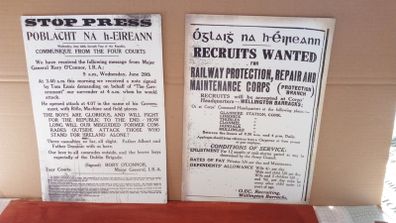 Irish Civil War Media Notice A3 size Poster Ireland
