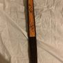 Vintage wooden hand fan- ornamental Chinese emperor design Image 2