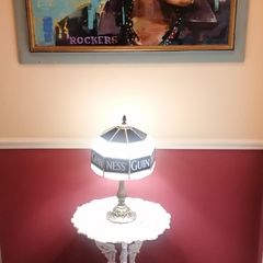 New In Box Art Deco Guinness Tiffany Lamp