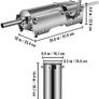 BRAND NEW Commercial Manual Sausage Stuffer Filler Machine W/ 4 Nozzles 3L-7.8L Stainless Steel for Making Sausage Hot Dog Bratwurst Image 2